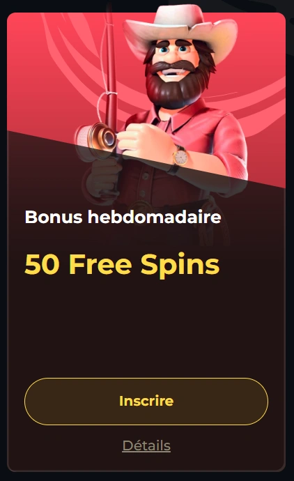 Paramètres généraux des bonus Boomerang Casino